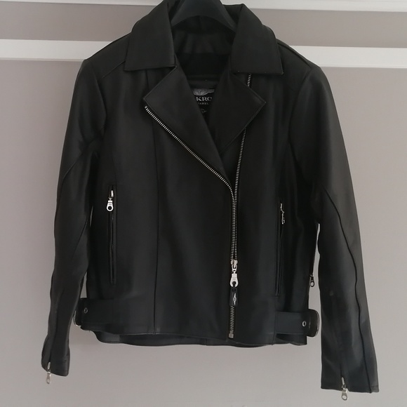 RoadKrome Genuine Leather Moto Jacket - Picture 1 of 4